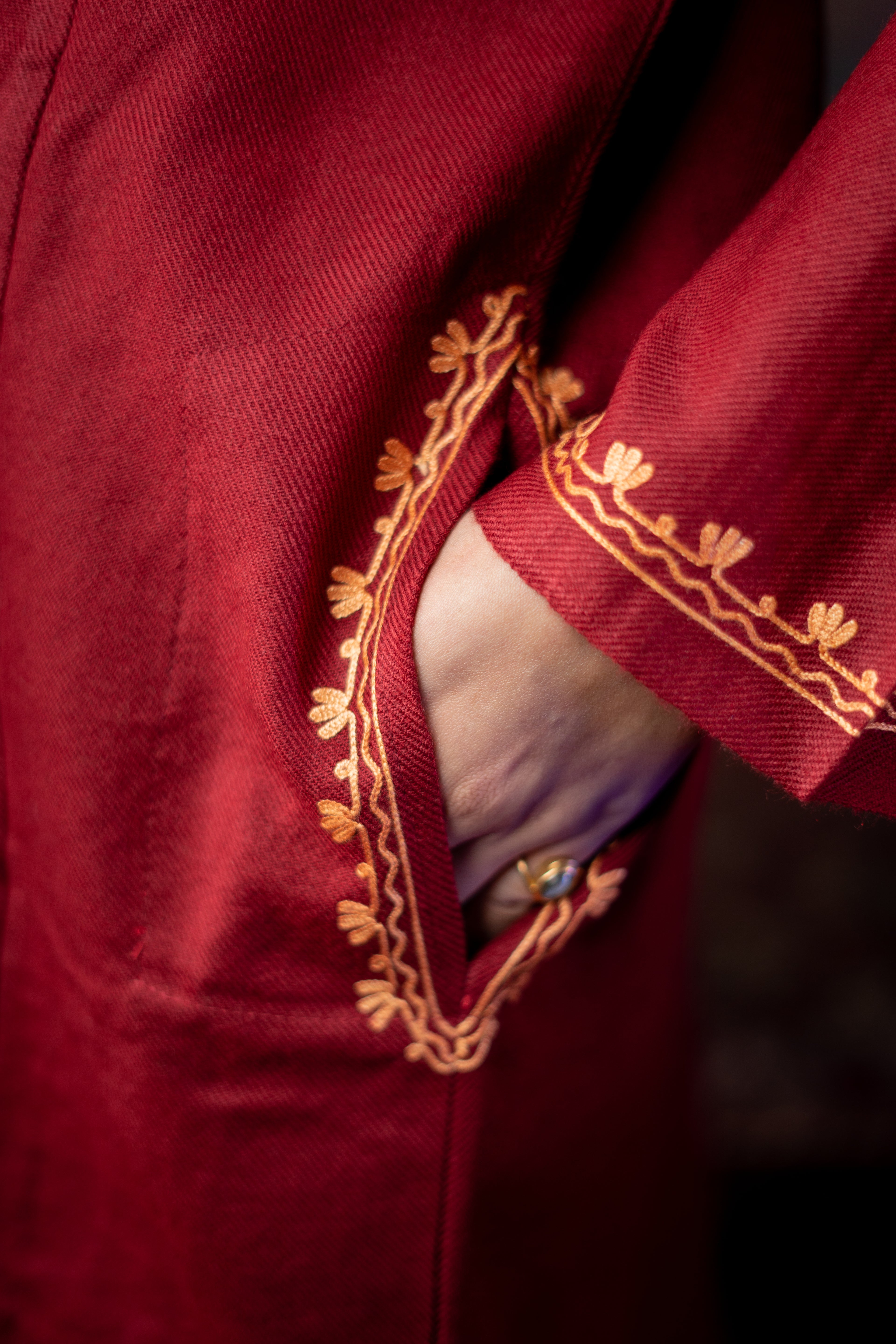 Indikanya Women’s Pashmina Acrylic Firan | Free Size | Maroon | Warm & Soft Winter Wear